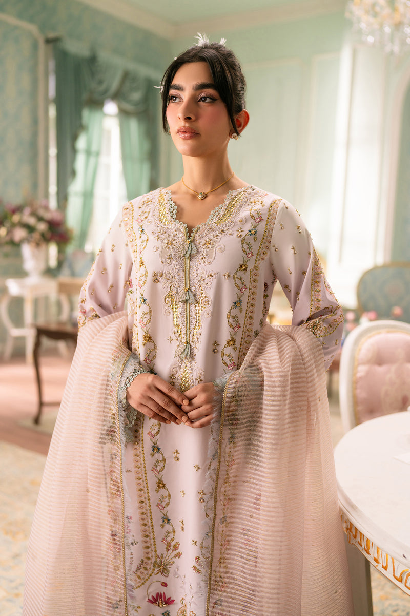 Qalamkar | Luxe Silk 26 | QSL-07 NOA - Luxury Dress - available at Maria Faisal in UK and USA.