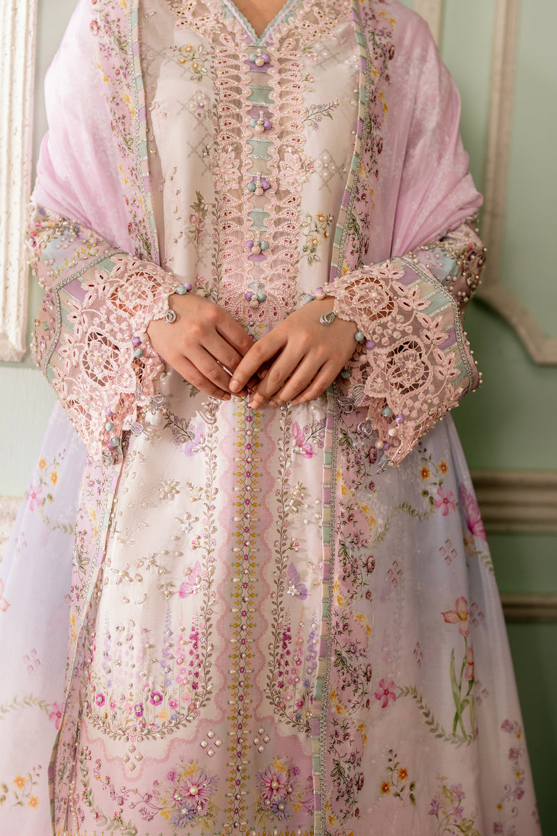 Qalamkar | Luxe Silk 26 | QSL-02 CALISTA - Luxury Dress - available at Maria Faisal in UK and USA.