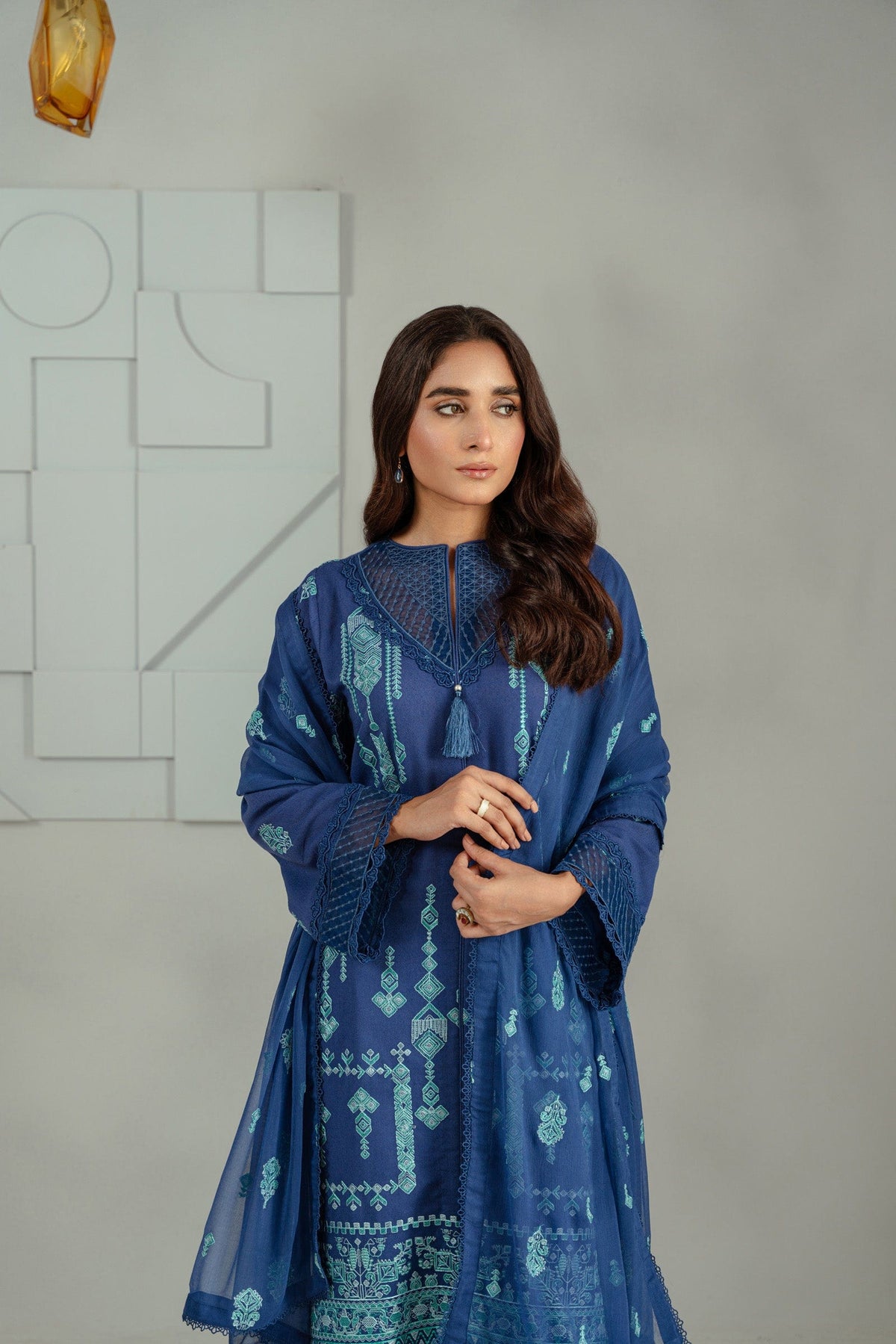 Taana Baana | Manzil Winter |  S3391A - Ladies Clothes - Maria Faisal