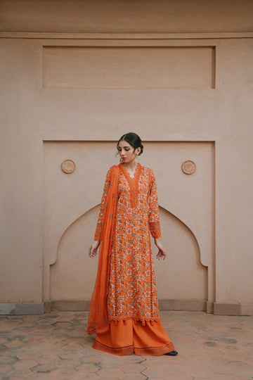 Taana Baana | Manzil Winter | C3411A - Designer Dress with Intricate embroidery and embellishments. Shop elegent wedding dress at Maria Faisal.