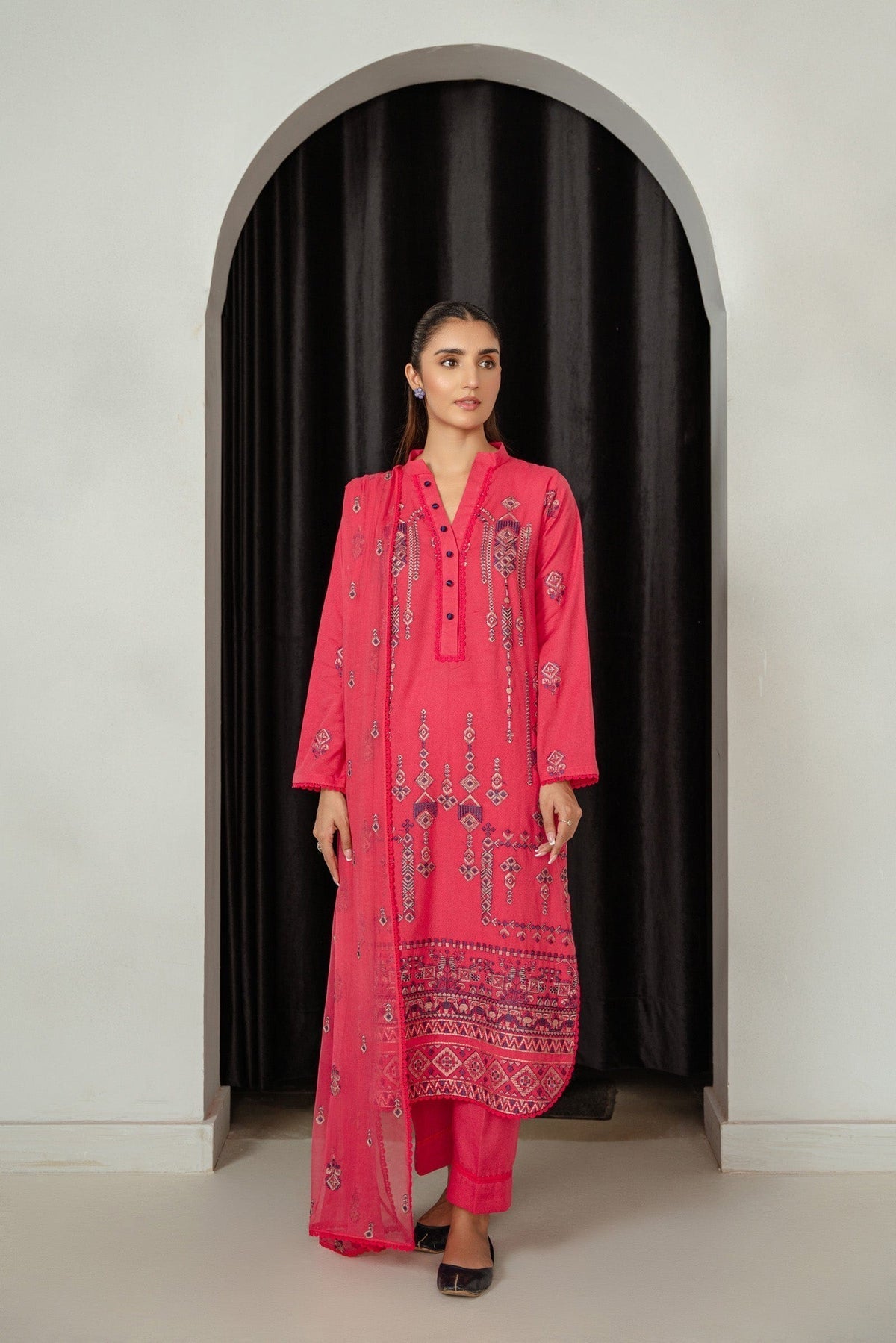 Taana Baana | Manzil Winter |  S3391B - Ladies Clothes - Maria Faisal