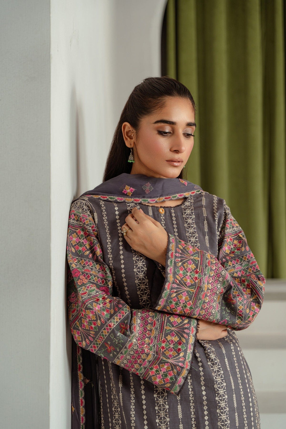 Taana Baana | Manzil Winter |  B3401B - Ladies Clothes - Maria Faisal