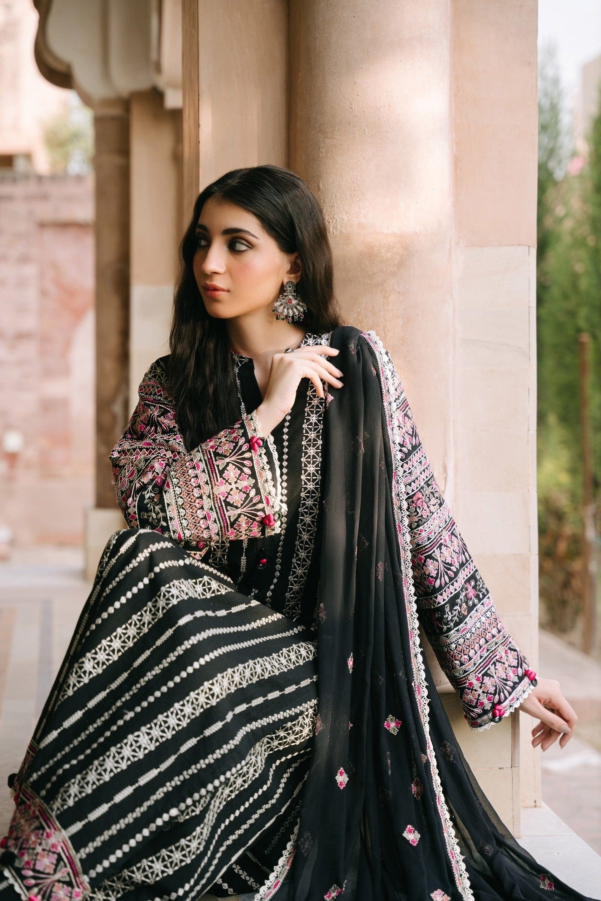 Taana Baana | Manzil Winter | B3401A - Ladies Clothes - Maria Faisal