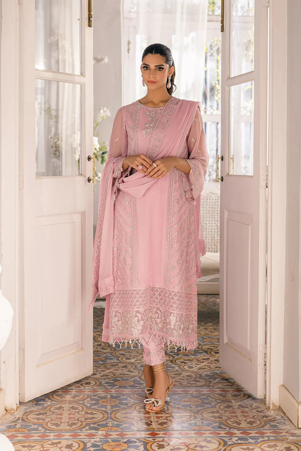 Azure | Ensembles Embroidered Formals | Tender Tulip - Luxury