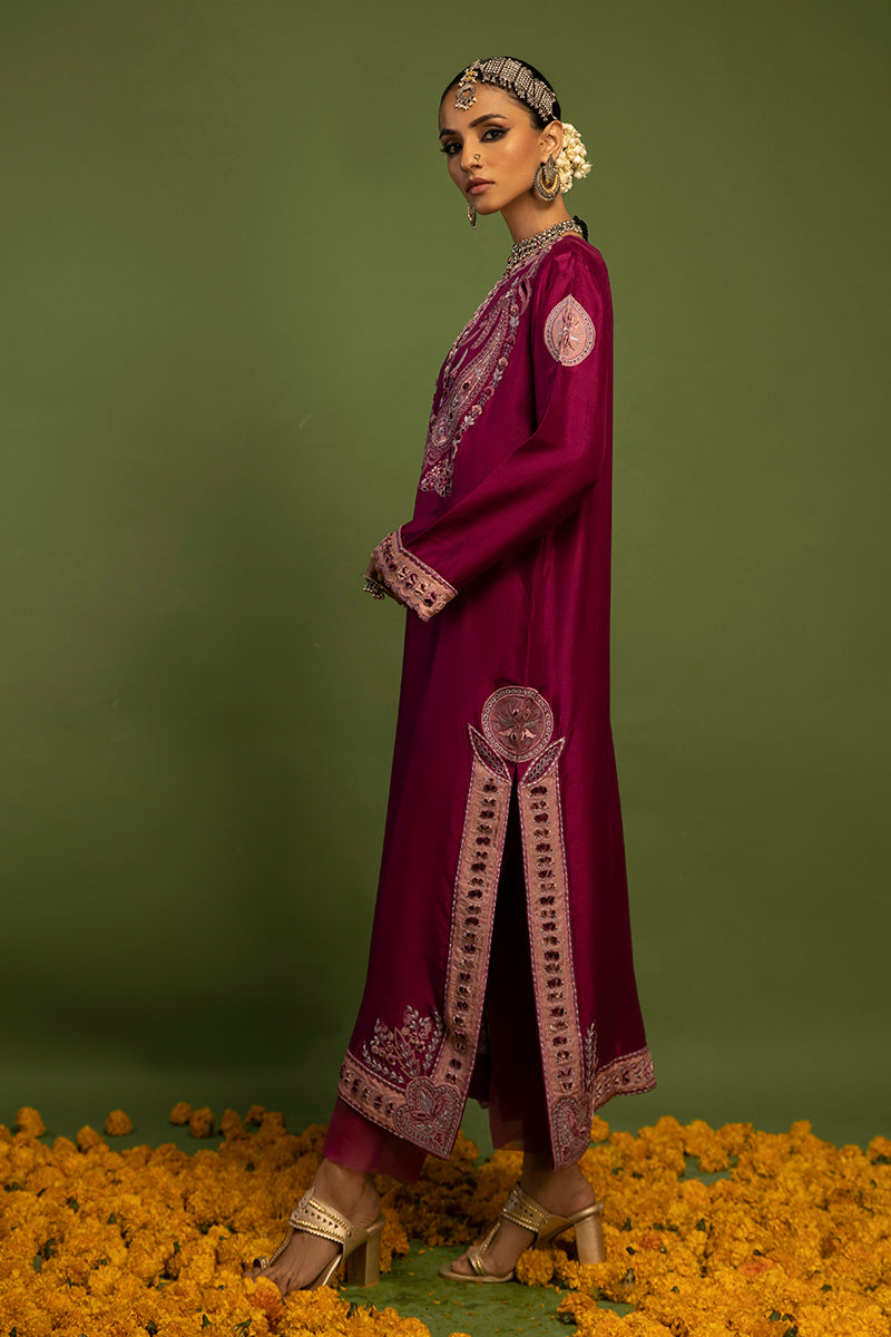 Wardha Saleem | Luxury Pret Traditional Wear | SAANJH - PURE SILK (2 PC) - Ladies Clothes