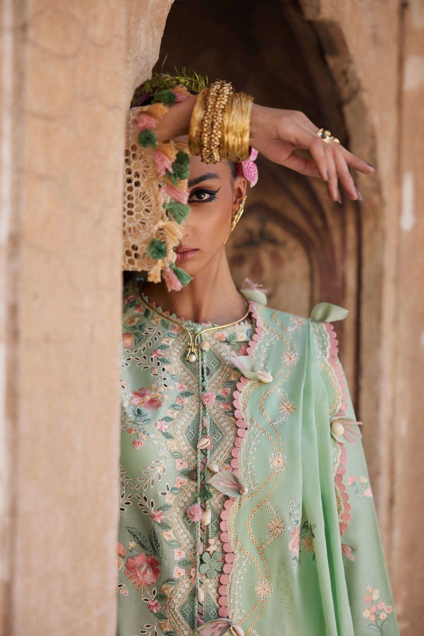 Elan | Luxury Lawn 25 | ALARA (EL25-12 A) by Maria Faisal - Registered Vendor of : Elan - type : Ladies Clothes - 100% original wedding dresses