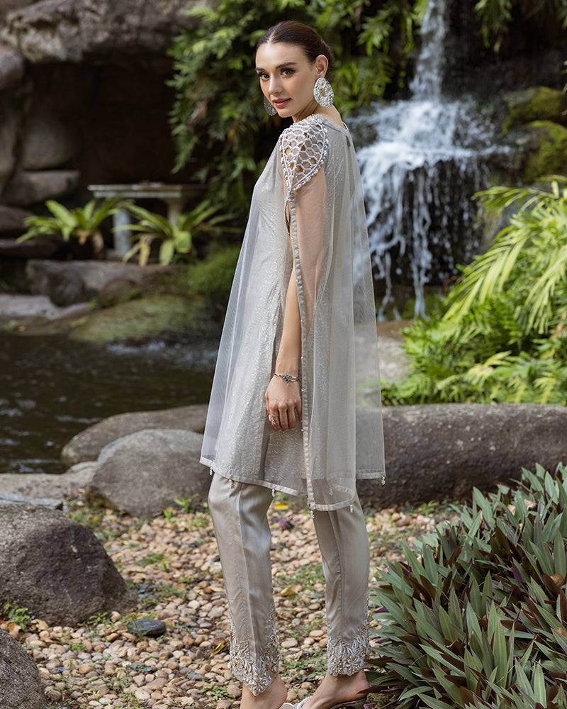 Ain | Cascade Party Wears | AN-103 by Maria Faisal - Registered Vendor of : Ain - type : Ladies Clothes - 100% original wedding dresses