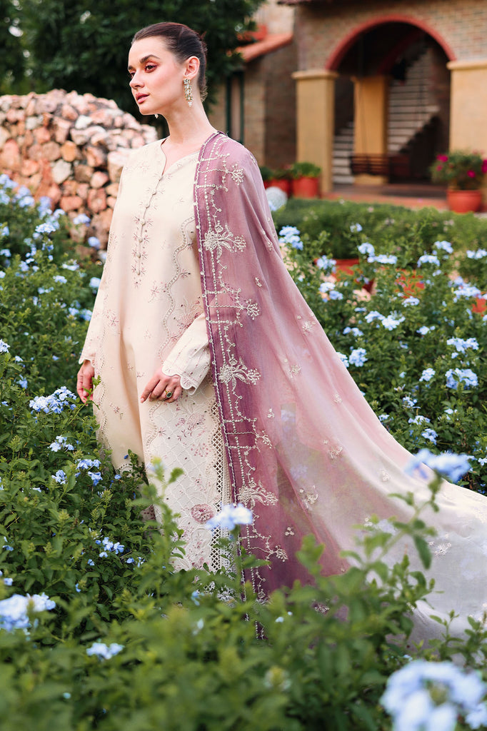 Cross Stitch | Eid Lawn Edit 26 | SAND DUNE - Luxury Dress - available at Maria Faisal in UK and USA.