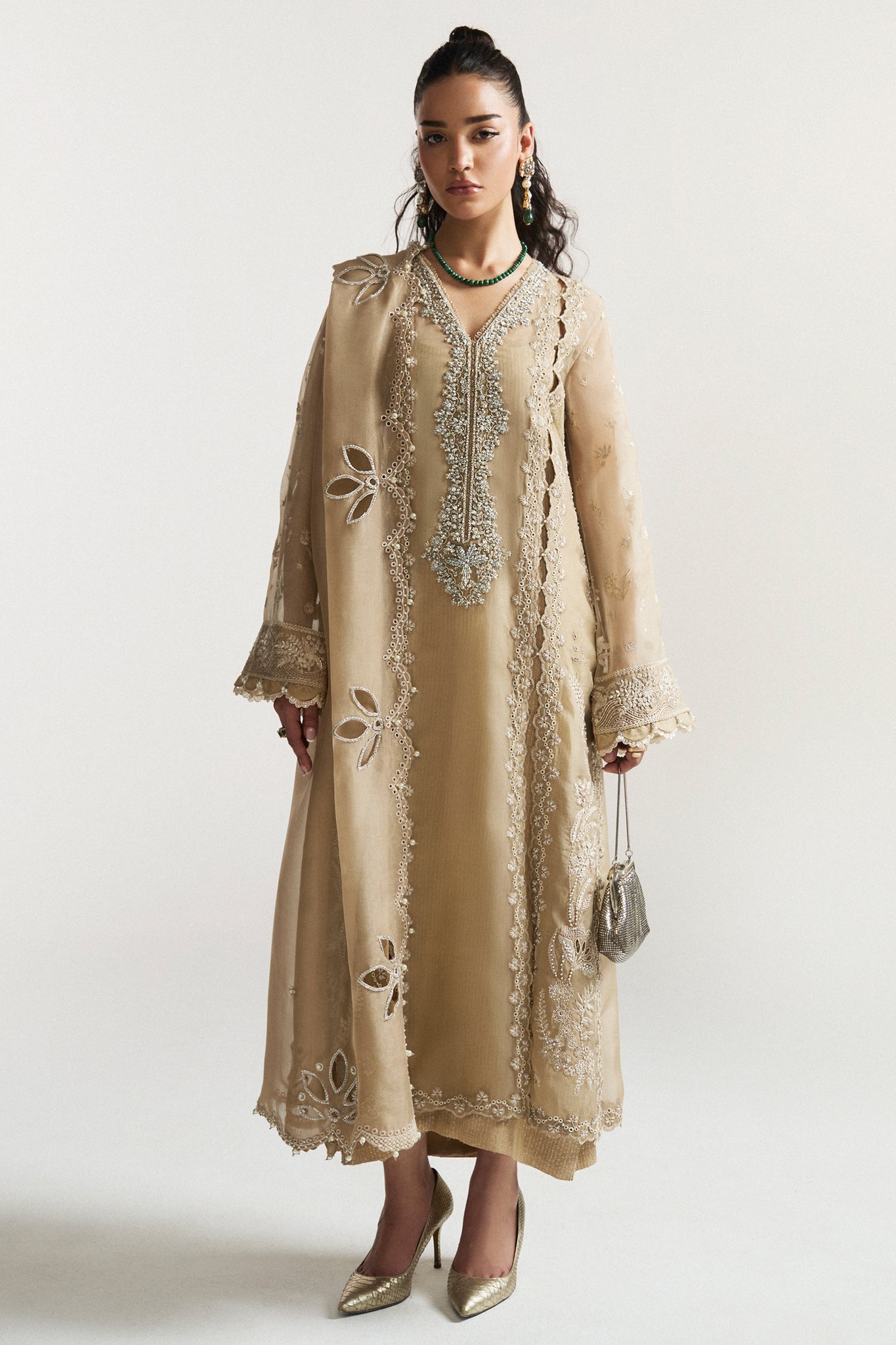 Elan I Vital Ornee I SOLEIL ELIXIR (EV-21372) - Ladies Clothes - Maria Faisal