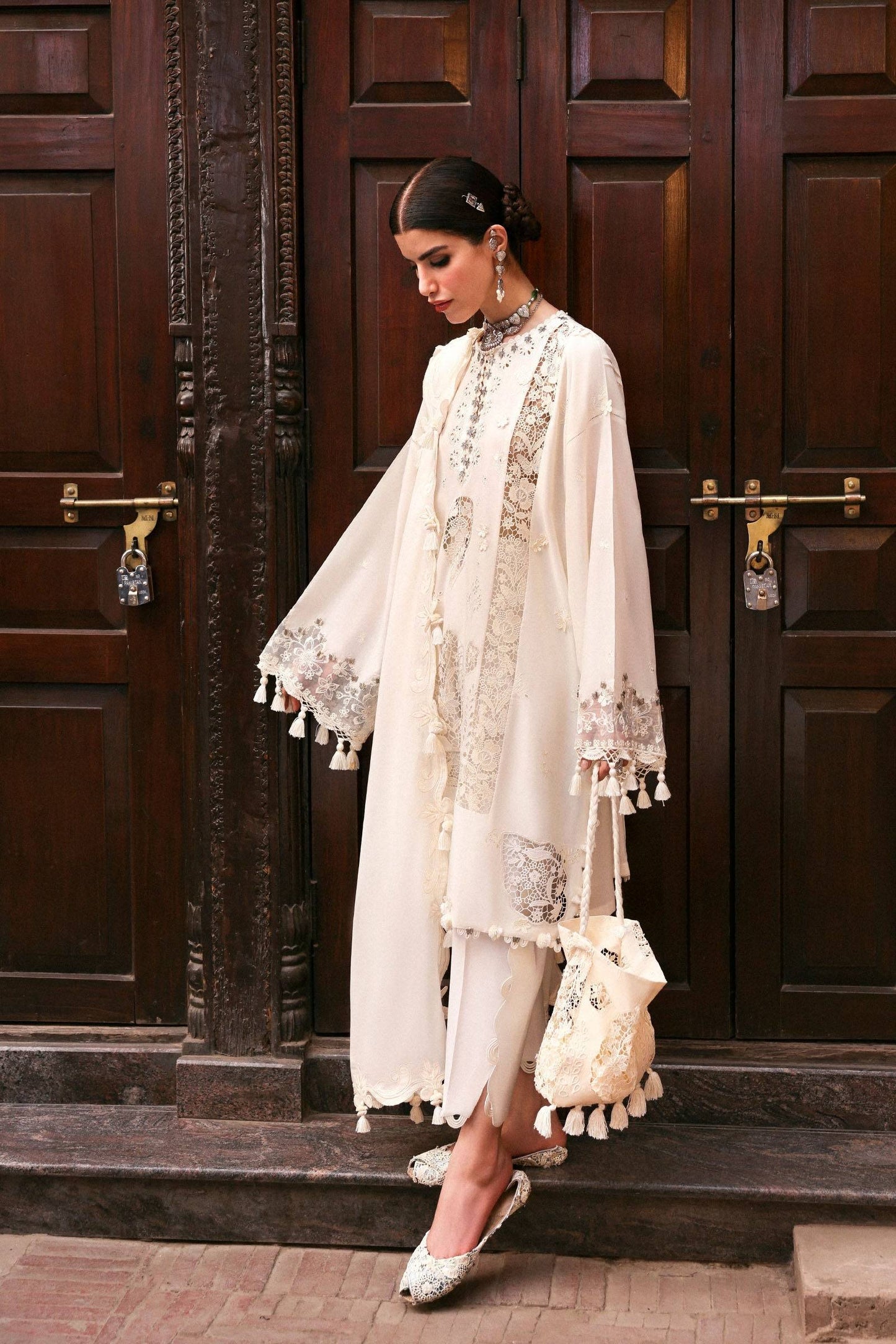 Zaha | Festive Lawn 25 | GULBAHAR (ZF-25-02) by Maria Faisal - Registered Vendor of : Zaha - type : Ladies Clothes - 100% original wedding dresses