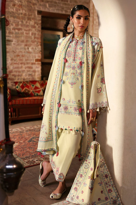 Zaha | Festive Lawn 25 | MEHERBANO (ZF-25-01) by Maria Faisal - Registered Vendor of : Zaha - type : Ladies Clothes - 100% original wedding dresses