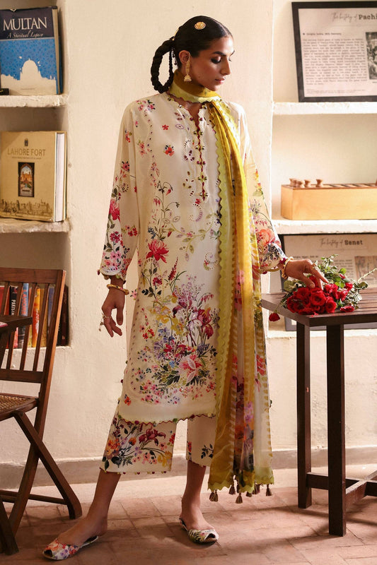 Zaha | Festive Lawn 25 | CHANDNI (ZF-25-10) by Maria Faisal - Registered Vendor of : zaha - type : Ladies Clothes - 100% original wedding dresses