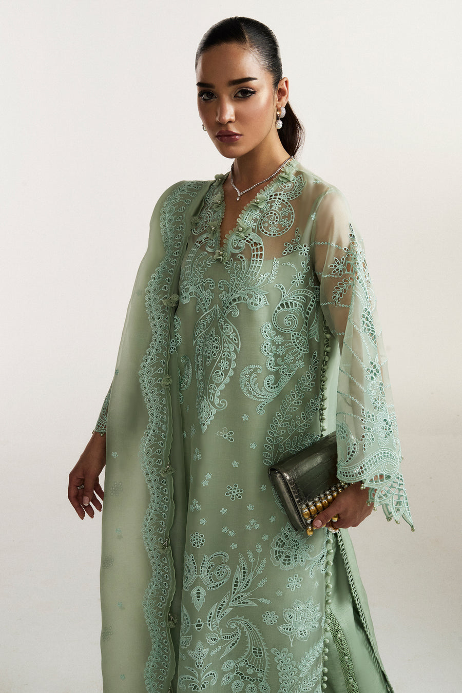 Elan | Vital Ornee | ELYSEE (EV-21355) - Formal Dress - available at Maria Faisal in UK and USA.