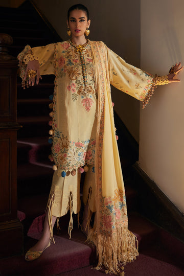Elan | Luxury Lawn 25 | ZAHARA (EL25-07 A) - Ladies Clothes - Maria Faisal