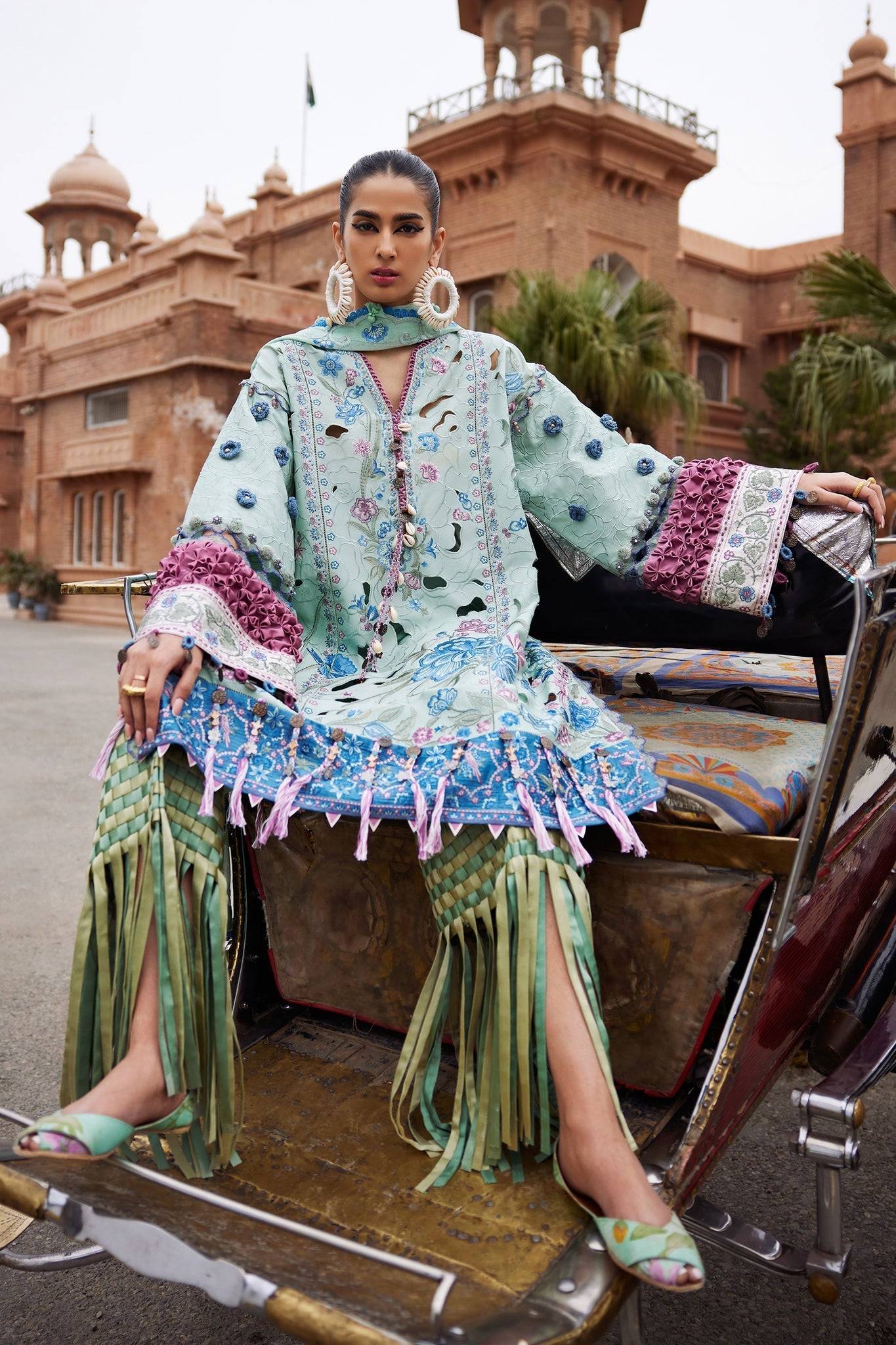 Elan | Luxury Lawn 25 | AMARA (EL25-09 B) by Maria Faisal - Registered Vendor of : Elan - type : Ladies Clothes - 100% original wedding dresses