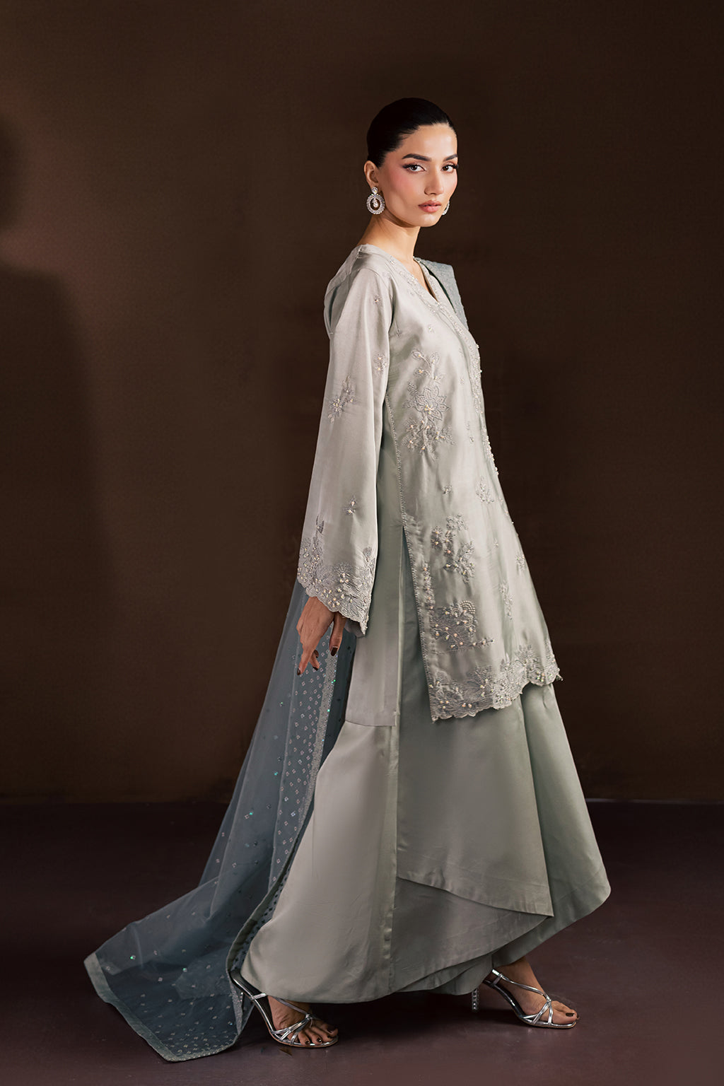 Vanya | Silk Edit | SL-19 - Luxury Dress - available at Maria Faisal in UK and USA.