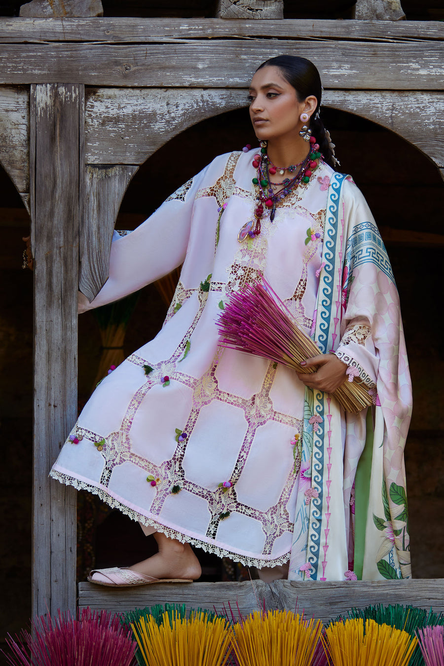 Elan | Kashmee Legacy Lawn 26 | ZÉRIN (EL26-11 A) - Luxury Dress - available at Maria Faisal in UK and USA.