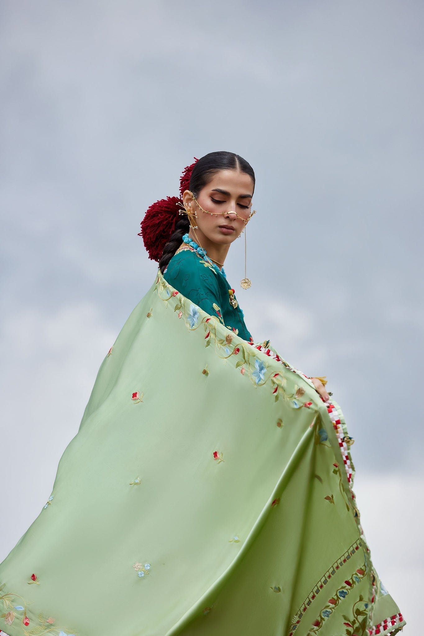 Elan | Kashmee Legacy Lawn 26 |DEODAR (EL26-12 A) - Luxury Dress - available at Maria Faisal in UK and USA.