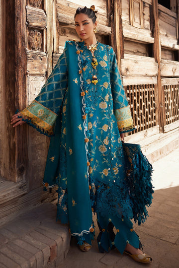 Elan | Luxury Lawn 25 | OPHELIA (EL25-10 A) - Ladies Clothes - Maria Faisal