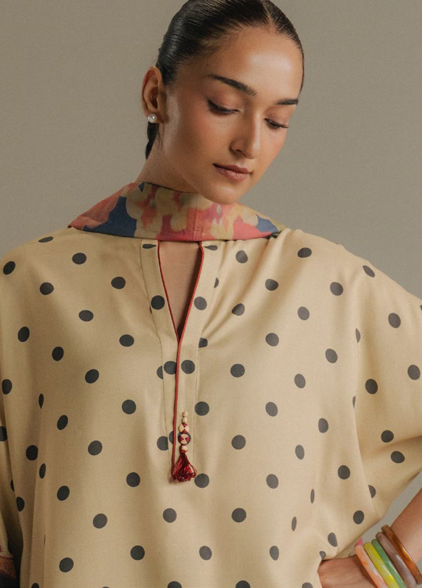 Zara Shahjahan | Coco Prints 25 | Paper Moon-3B - Casual Dress - available at Maria Faisal in UK and USA.