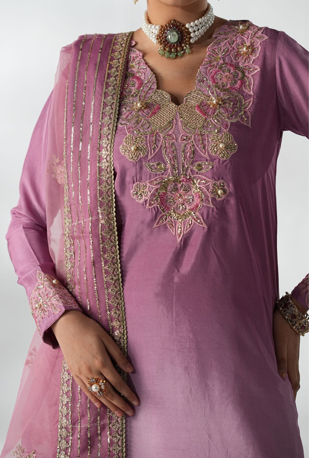 AJR Couture | Luxe Pret 25 | Floral Fusion - Ladies Clothes - Maria Faisal