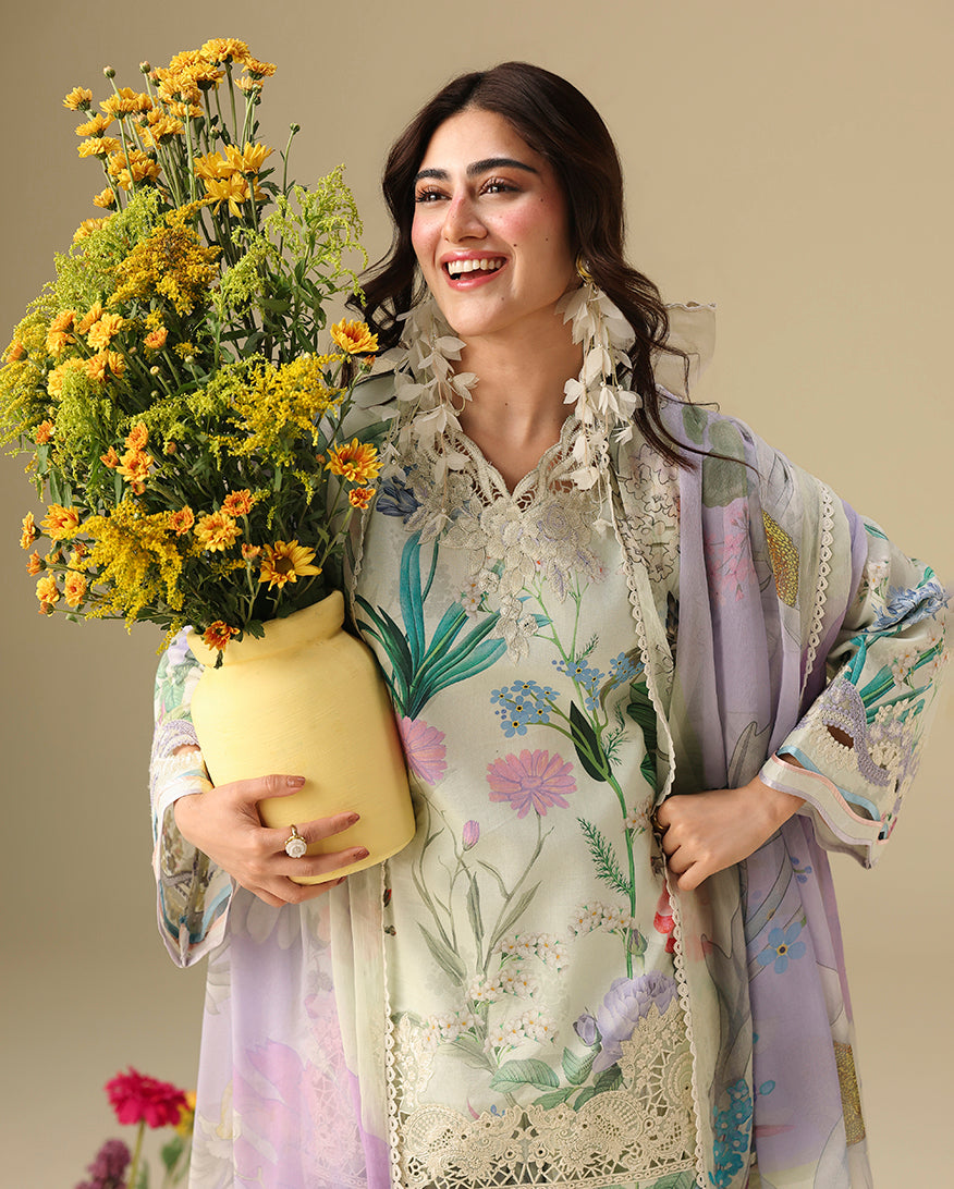 Mushq | Soleil Prints | VANILLA LUSH - Luxury Dress - available at Maria Faisal in UK and USA.