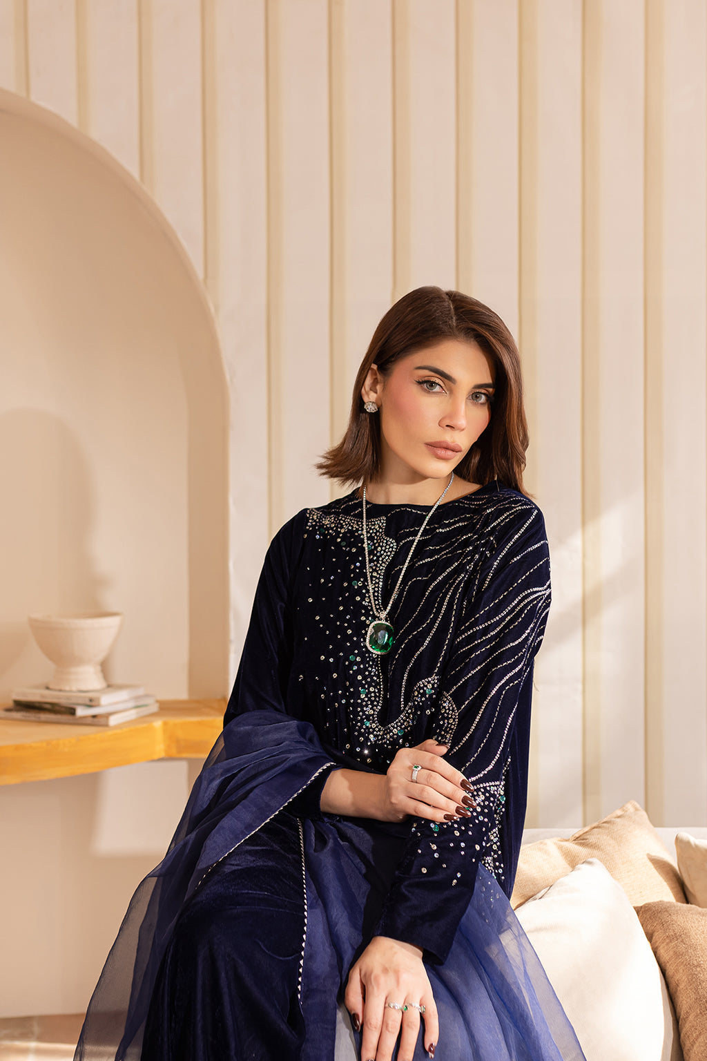 Vanya | Velvet Formals 24 |  KV-50 - Ladies Clothes - Maria Faisal