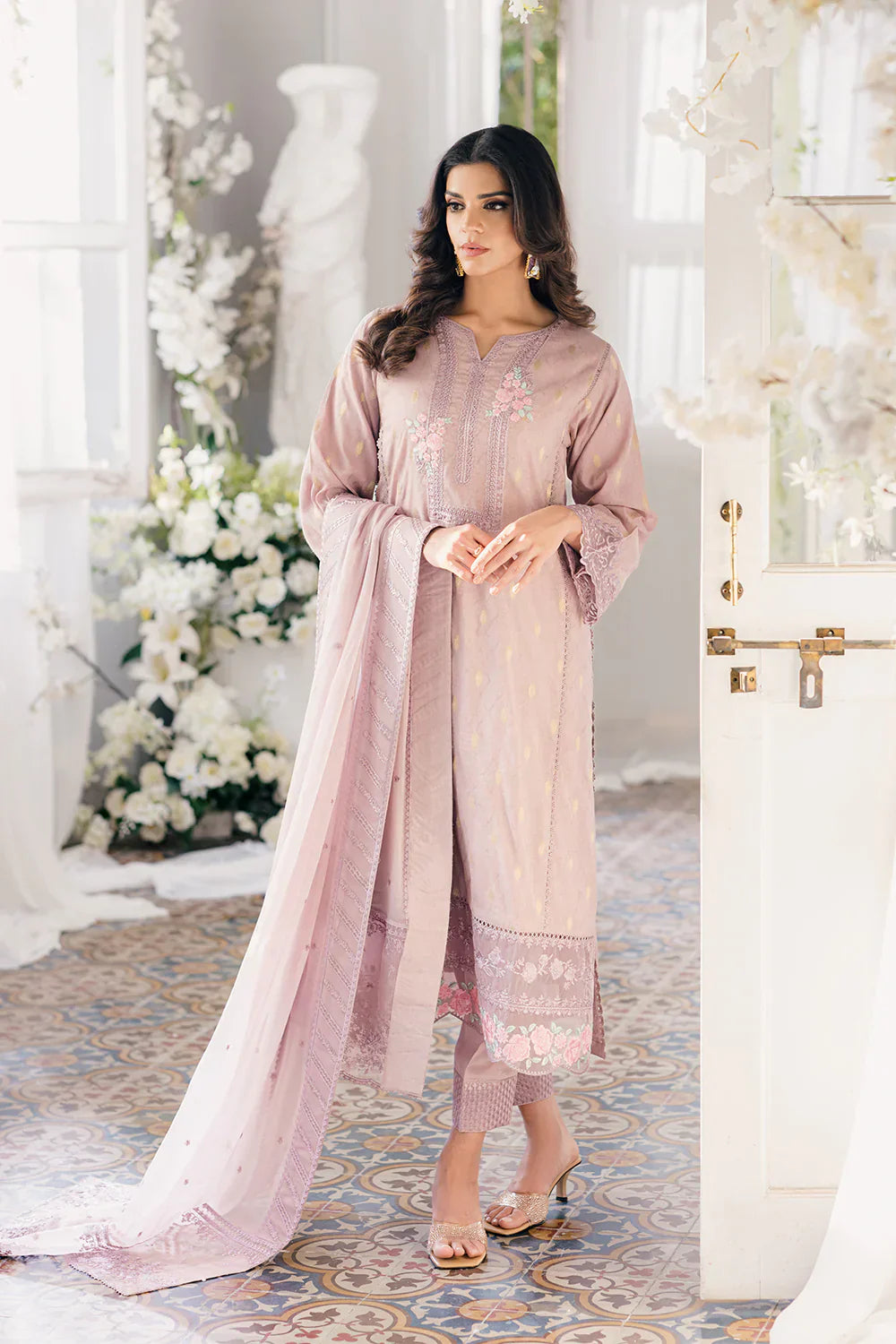 Azure | Ensembles Embroidered Formals | Vintage Mauve - Formal