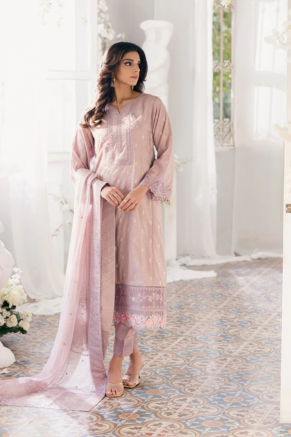 Azure | Ensembles Embroidered Formals | Vintage Mauve - Formal