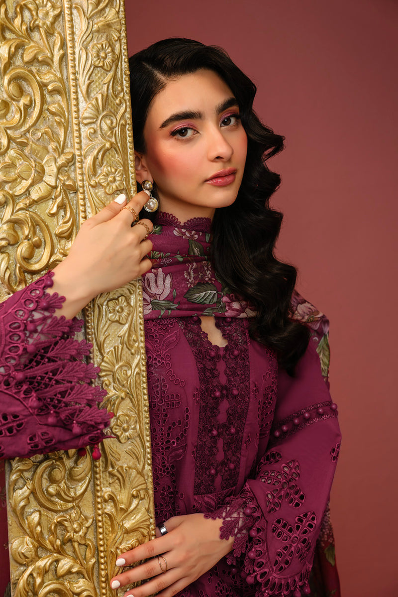 Al Karam | Schiffli Capsule | RTS | SHIRT, TROUSER & DUPATTA 1 - Ladies Clothes - Maria Faisal