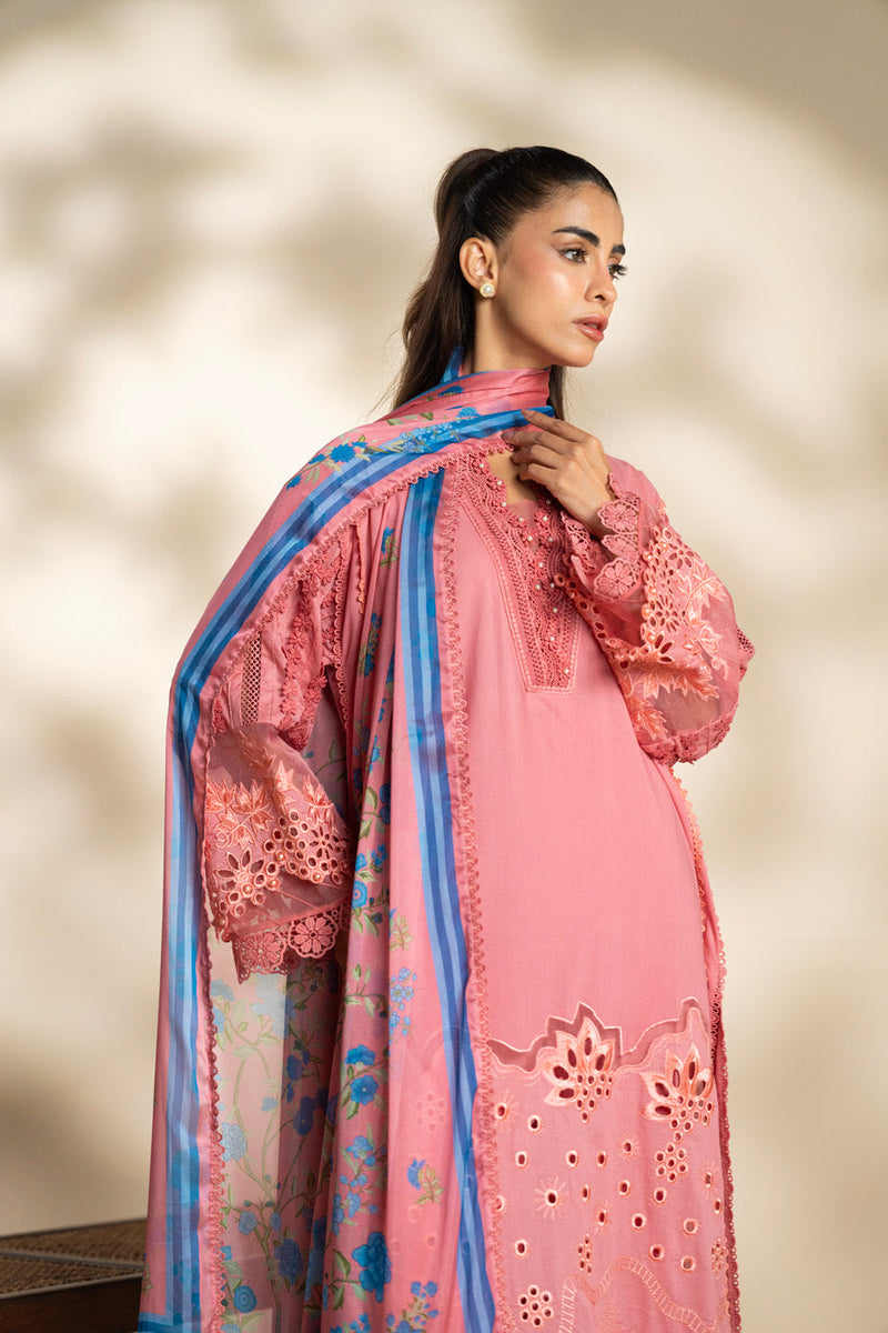 Al Karam | Schiffli Capsule | RTS | SHIRT, TROUSER & DUPATTA 2 - Ladies Clothes - Maria Faisal