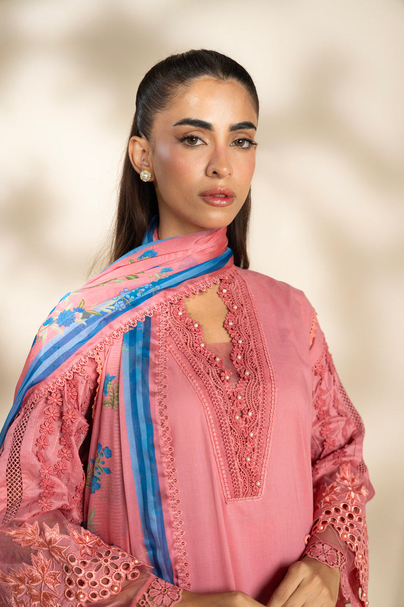 Al Karam | Schiffli Capsule | RTS | SHIRT, TROUSER & DUPATTA 2 - Ladies Clothes - Maria Faisal