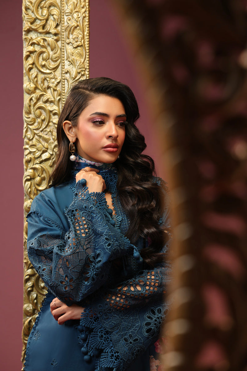 Al Karam | Schiffli Capsule | RTS | SHIRT, TROUSER & DUPATTA 3 - Ladies Clothes - Maria Faisal