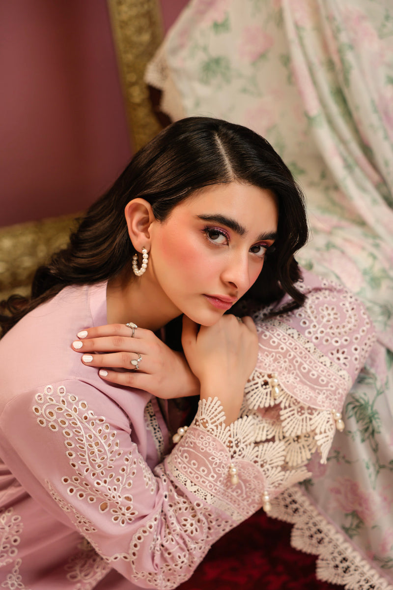 Al Karam | Schiffli Capsule | RTS | SHIRT, TROUSER & DUPATTA 9 - Ladies Clothes - Maria Faisal