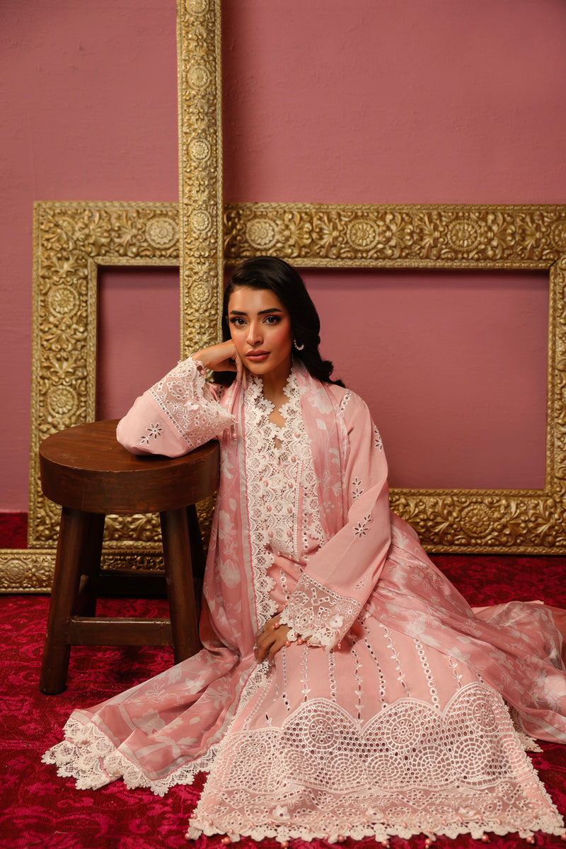 Al Karam | Schiffli Capsule | RTS | SHIRT, TROUSER & DUPATTA 10 - Ladies Clothes - Maria Faisal