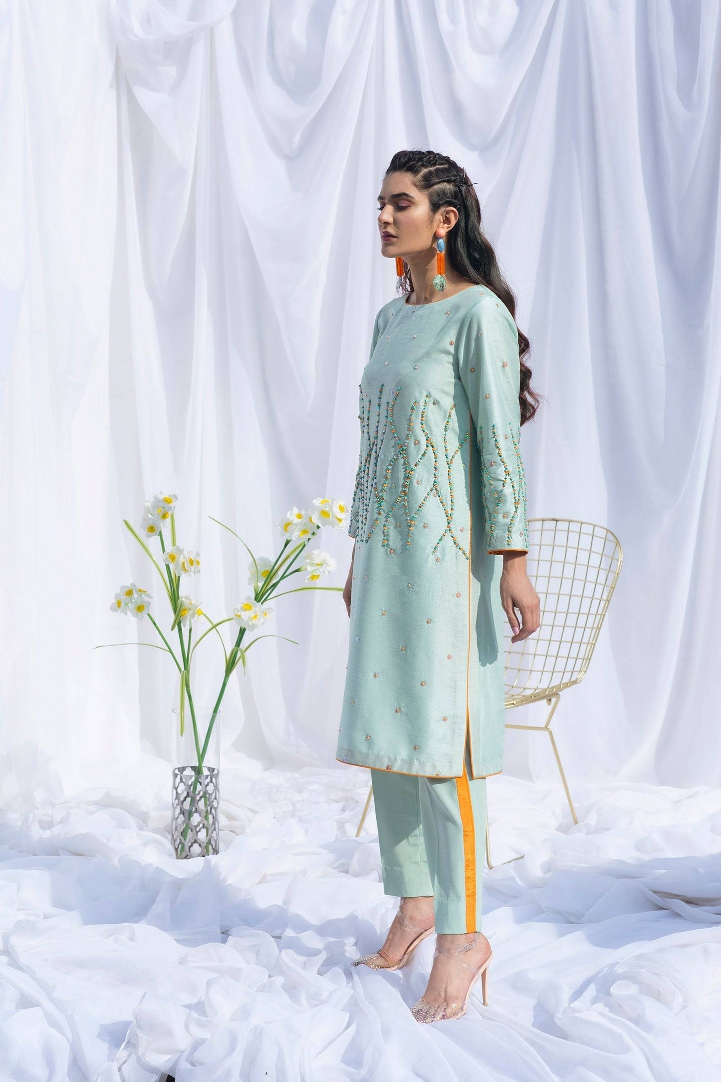 Hana | Viridity Ready to Wear | SWISS MINT-VRT-002 by Maria Faisal - Registered Vendor of : Hana - type : Ladies Clothes - 100% original wedding dresses