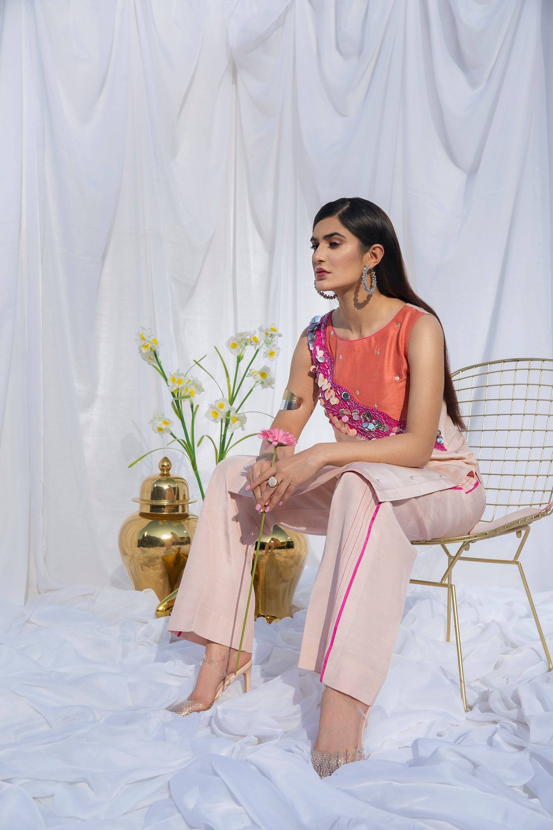 Hana | Viridity Ready to Wear | Carnation-VRT-003 by Maria Faisal - Registered Vendor of : Hana - type : Ladies Clothes - 100% original wedding dresses