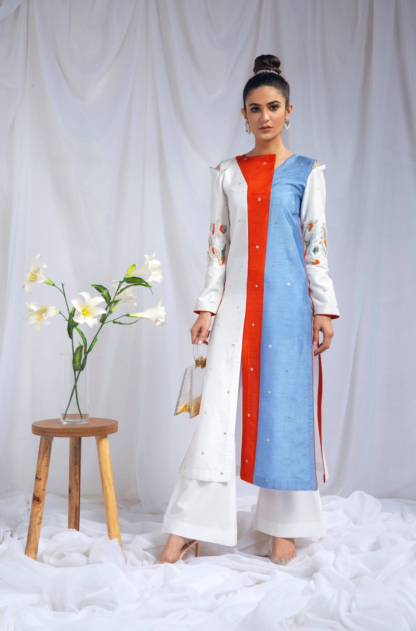 Hana | Viridity Ready to Wear | Marlin -VRT-012 by Maria Faisal - Registered Vendor of : Hana - type : Ladies Clothes - 100% original wedding dresses