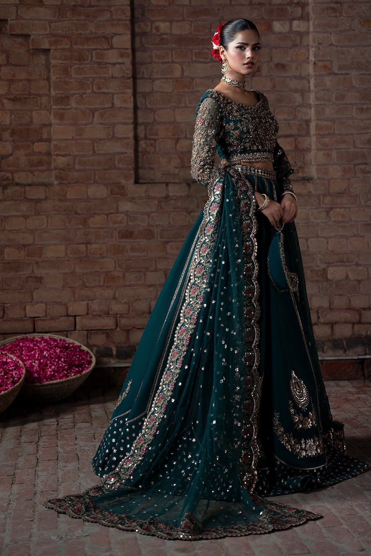 Mina Kashif | Virsa Wedding Formals | Fabiha - Wedding Dress - available at Maria Faisal in UK and USA.