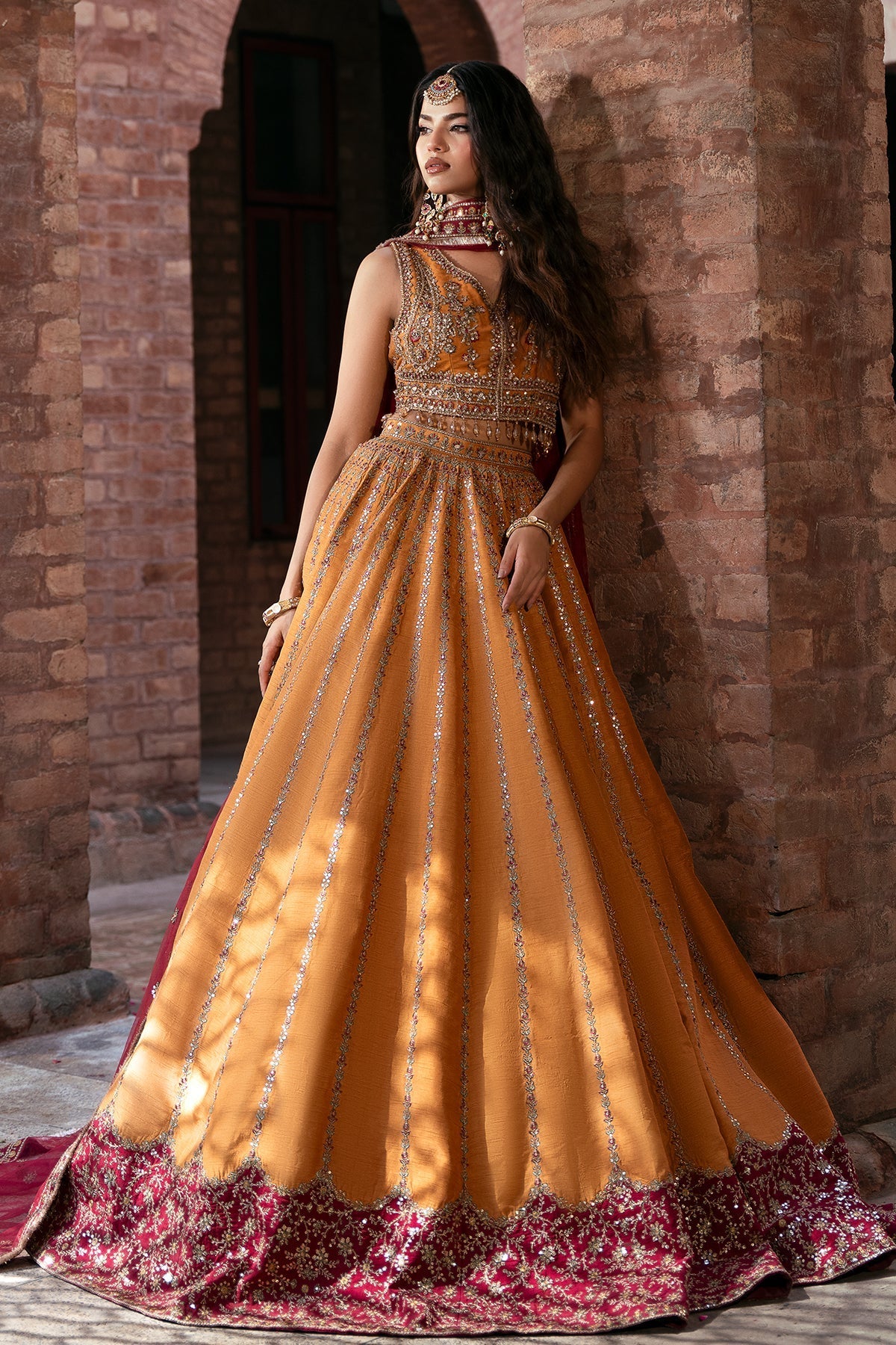 Mina Kashif | Virsa Wedding Formals | Momal - Wedding Dress - available at Maria Faisal in UK and USA.