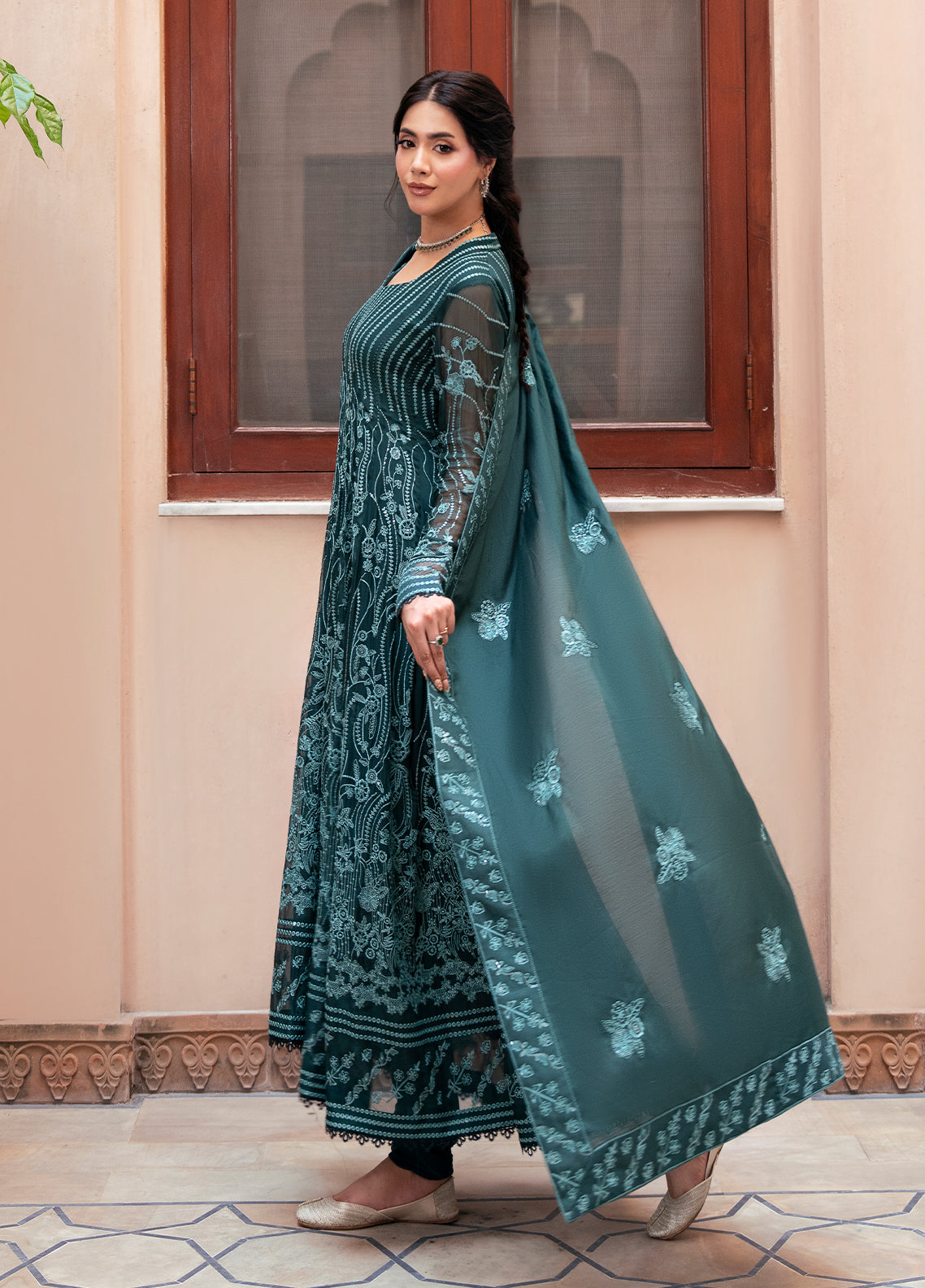 Sahane | Rusukh Premium Formals 26 | FU6610 Dilbaro- RUSUKH - Formal Dress - available at Maria Faisal in UK and USA.