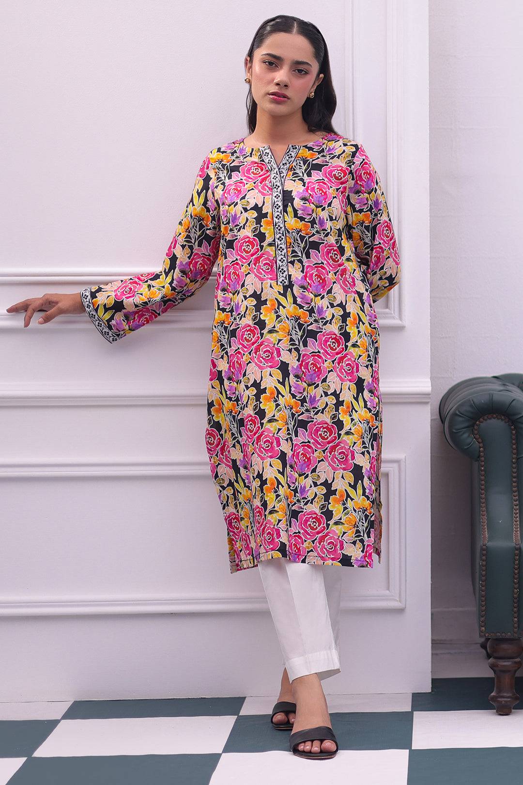 Zellbury | Summer Pret | Kurta - 2791 by Maria Faisal - Registered Vendor of : Zellbury Women - type : Essential Pret - 100% original wedding dresses
