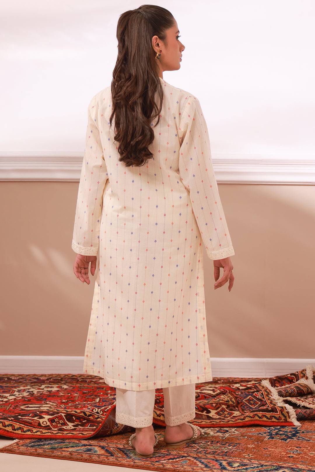 Zellbury | Summer Pret | Embroidered Kurta Trouser - 3323 by Maria Faisal - Registered Vendor of : Zellbury Women - type : Signature Pret - 100% original wedding dresses