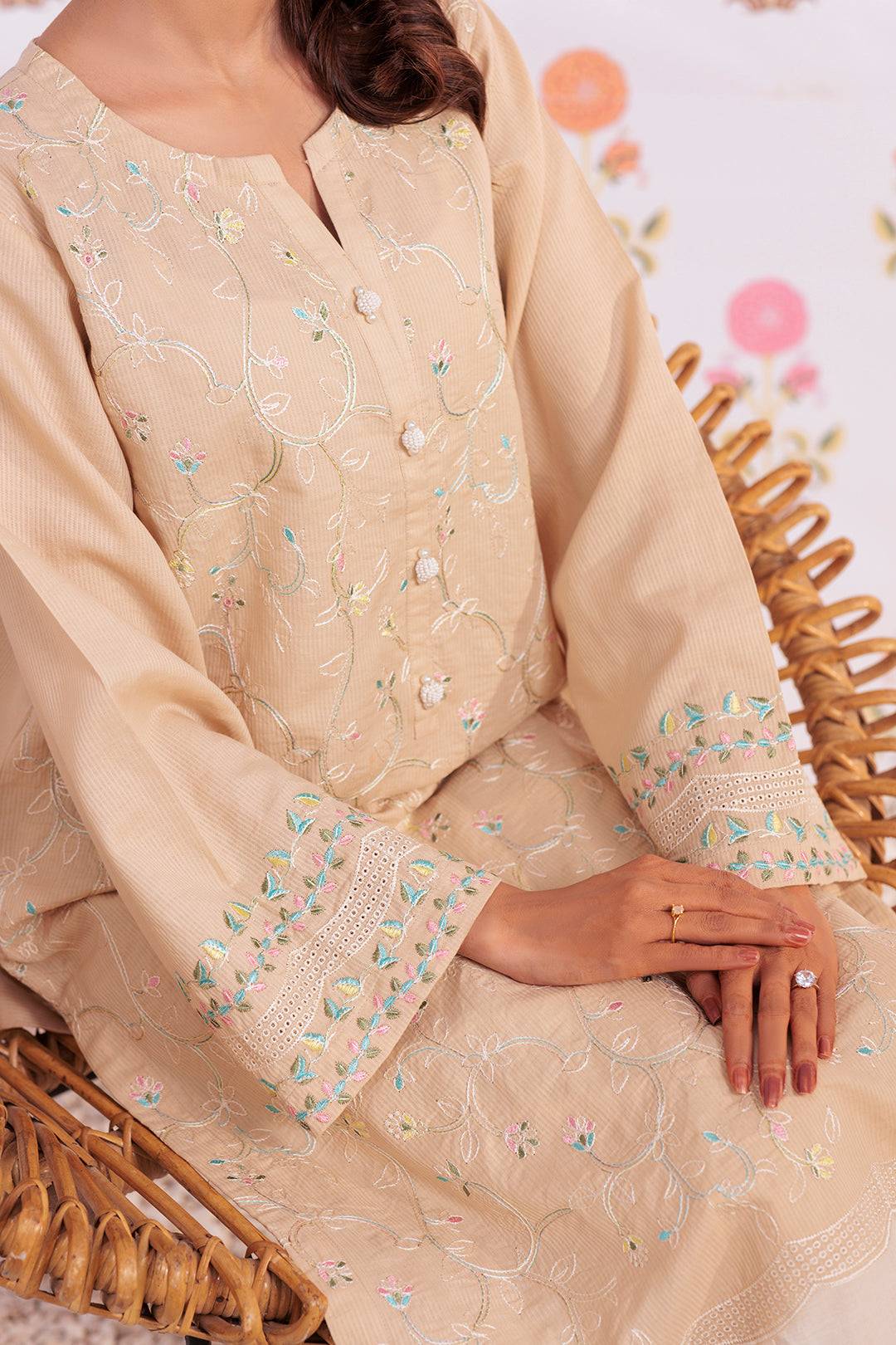 Zellbury | Summer Pret | Embroidered Kurta - 2140 by Maria Faisal - Registered Vendor of : Zellbury Women - type : Signature Pret - 100% original wedding dresses