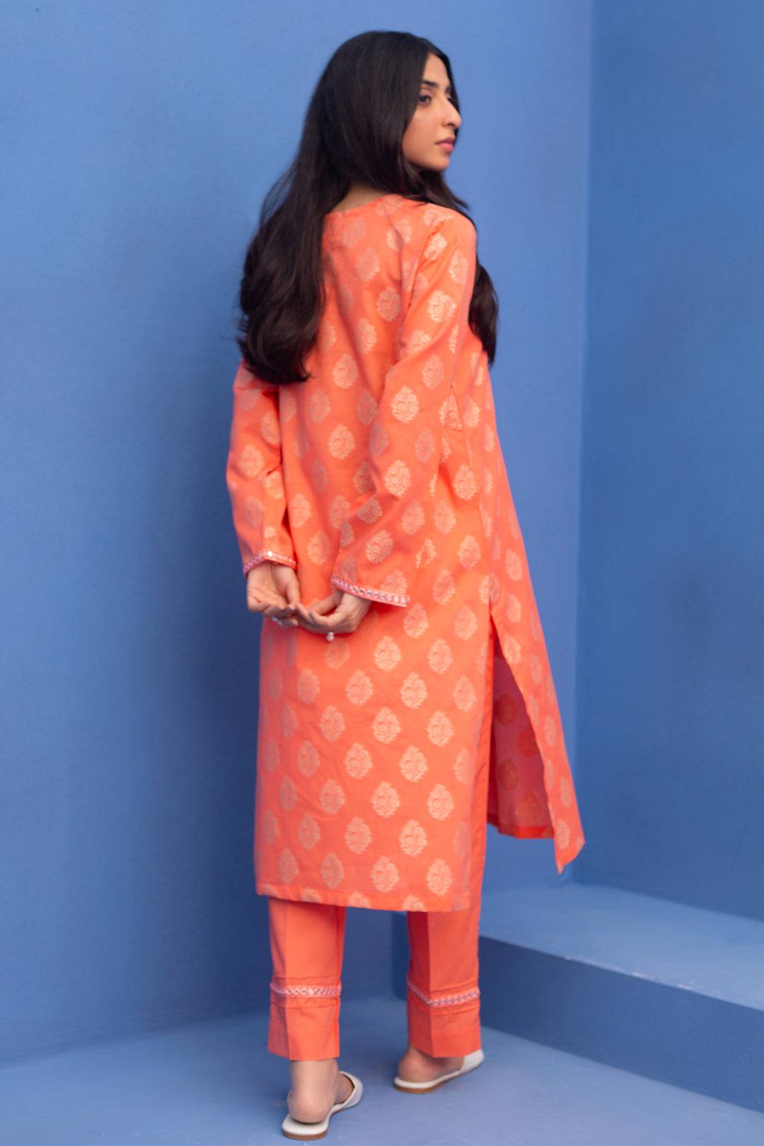 Zellbury | Summer Pret | Embroidered Kurta Trouser - 1738 by Maria Faisal - Registered Vendor of : Zellbury Women - type : Essential Pret - 100% original wedding dresses