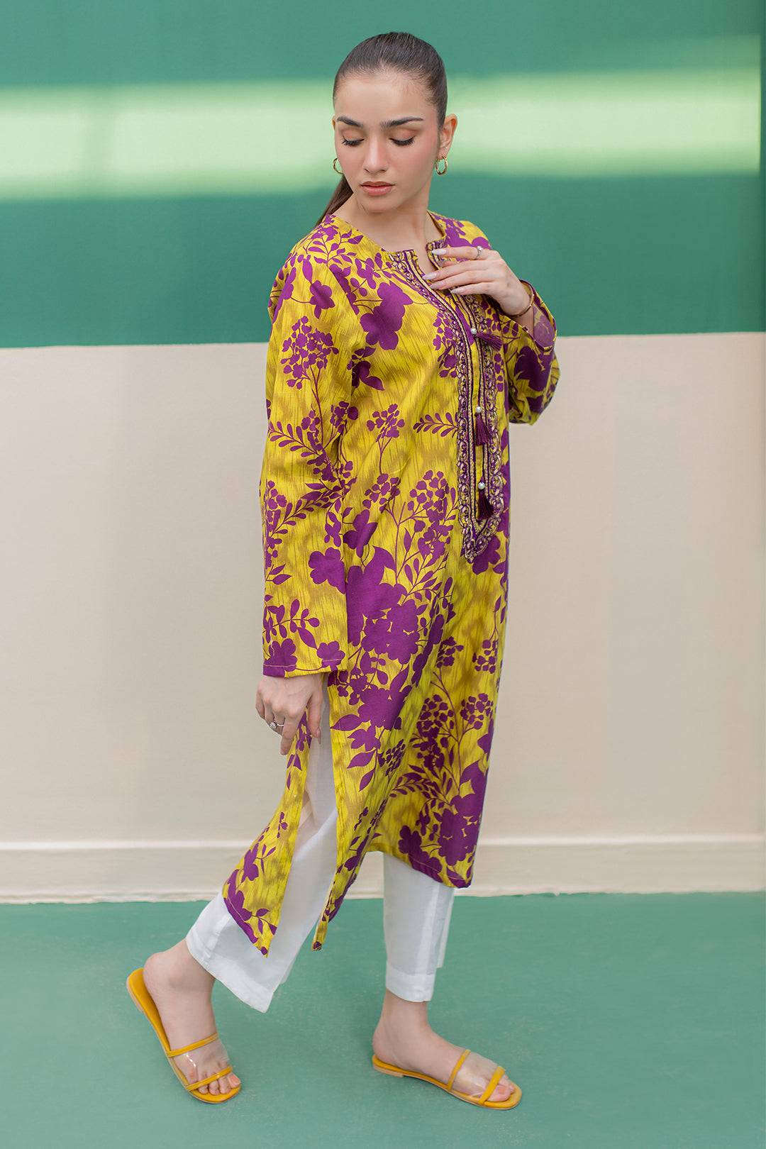 Zellbury | Winter Pret | Embroidered Kurta - 2916 by Maria Faisal - Registered Vendor of : Zellbury Women - type : Essential Pret - 100% original wedding dresses