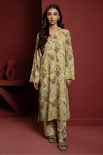 Zellbury | Winter Pret | Kurta Trouser - 3035 - Designer Dress with Intricate embroidery and embellishments. Shop elegent wedding dress at Maria Faisal.