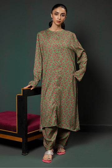 Zellbury | Winter Pret | Kurta Trouser - 3137 - Designer Dress with Intricate embroidery and embellishments. Shop elegent wedding dress at Maria Faisal.