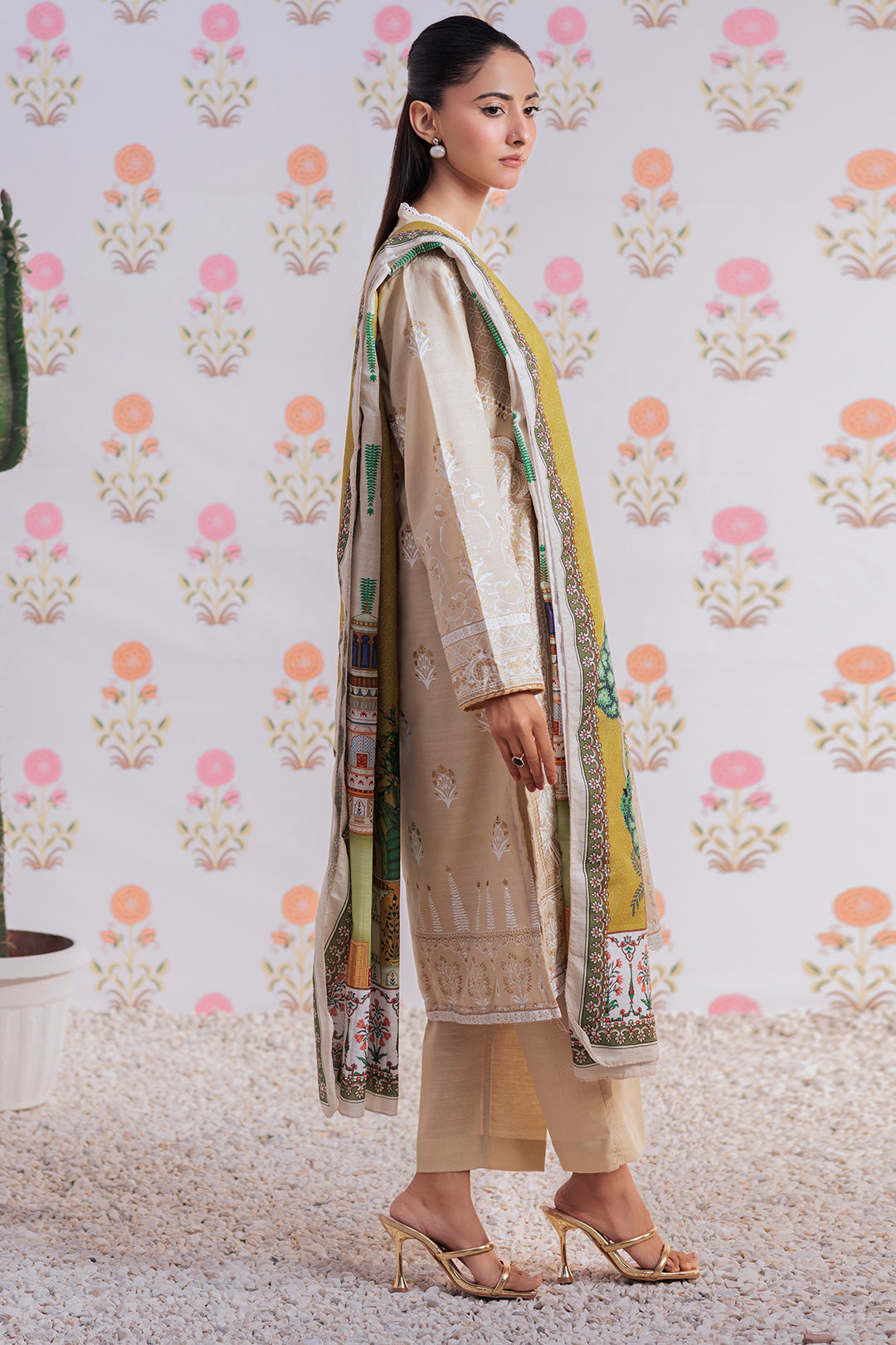 Zellbury | Winter Pret | Embroidered Kurta Dupatta Trouser - 2950 by Maria Faisal - Registered Vendor of : Zellbury Women - type : Essential Pret - 100% original wedding dresses