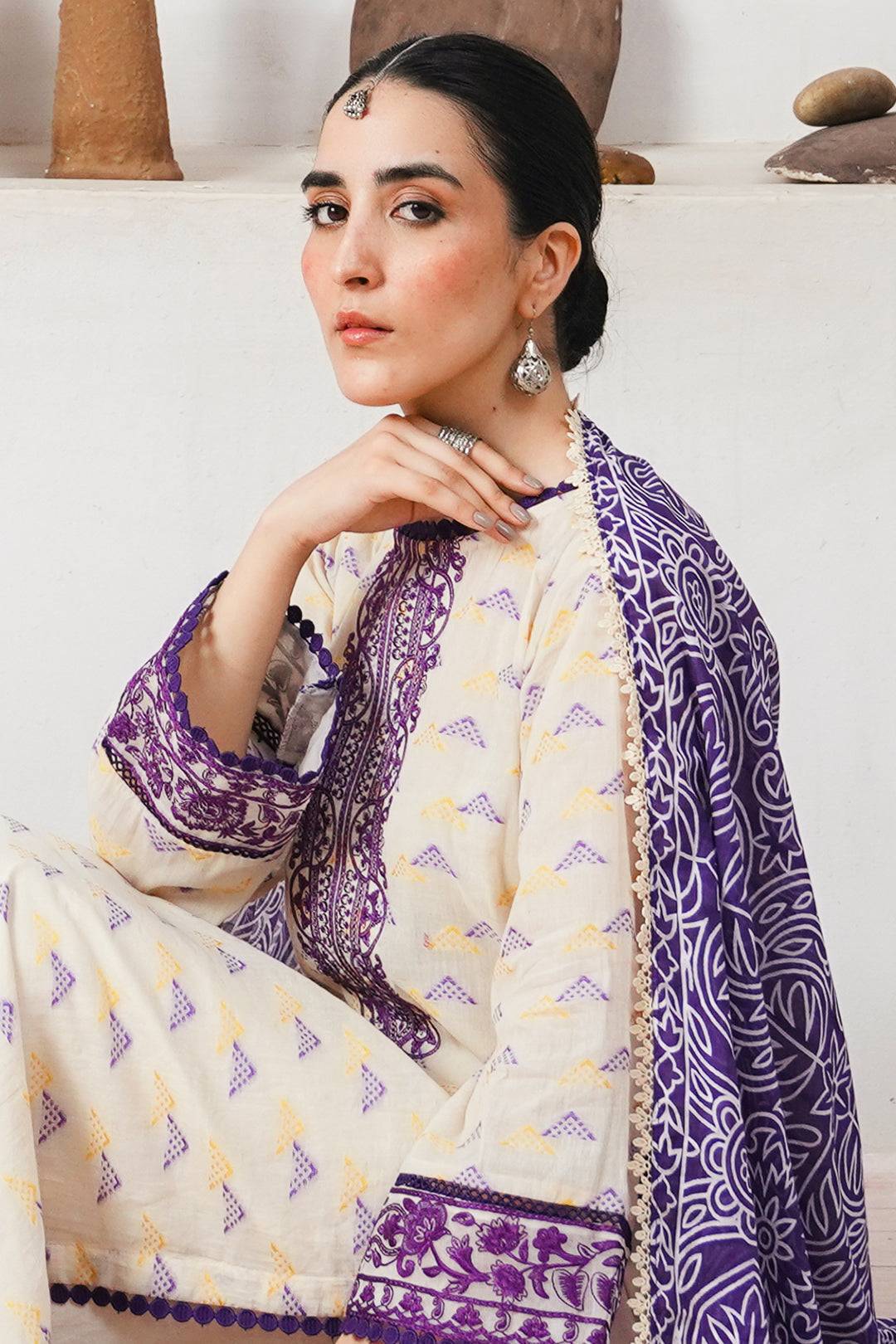 Zellbury | Unstitched 3 Piece Jacquard | Embroidered Shirt Shalwar Dupatta - 0086 by Maria Faisal - Registered Vendor of : Zellbury Women - type : Signature Unstitched - 100% original wedding dresses